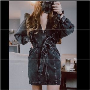 NWT Free People Imogene Mini Denim Dress